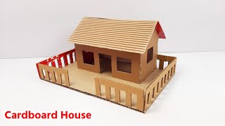 Project House From Cardboard  House From Cardboard  How To Make Cardboard House [upl. by Buehrer]