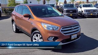 2017 Ford Escape SE Sport Utility Sacramento Roseville Elk Grove Folsom Stockton [upl. by Wilscam88]