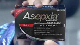 Sabonete Asepxia Detox Com Carvão é Bom para Pele oleosa [upl. by Birk]