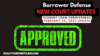 Borrower Defense APPROVED  Settlement Update  Sweet v Cardona [upl. by Itin697]