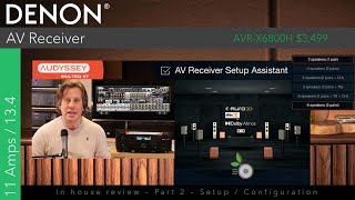 Part 2  Denon AVR X6800H  Inhouse Review  Initial Setup Calibration [upl. by Skelton]