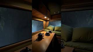 Van Camping Heavy Rain deep Relaxation Cozy vibe scenery vanlife rain relaxing [upl. by Assina]