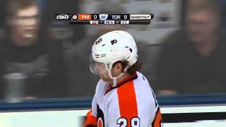 Claude Giroux ridiclous shootout goal 31012 [upl. by Navy]