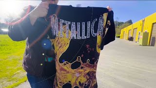 My INSANE Vintage Metallica Tour Tshirt Haul Rare Primus and MORE [upl. by Adnima99]