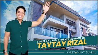 HOUSE TOUR Modern Fully Furnished Smart Home in Taytay Rizal for 32M [upl. by Sawyere470]