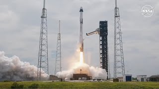 SpaceX launches Crew9 astronauts to space station  Broadcast [upl. by Htiekram]