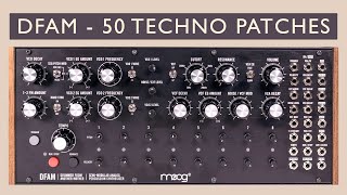 Moog DFAM 50 Techno PresetsPatches Bass Perc Generative [upl. by Helm]