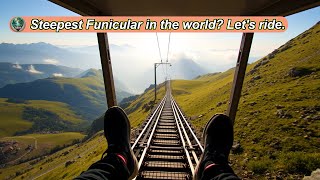 Steepest Funicular in the world Lets ride [upl. by Porush]