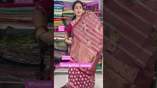 Georgettes sarees  ₹ 4295  9515222071  shorts fashion sarees youtube sreenavamediasarees [upl. by Eidas464]