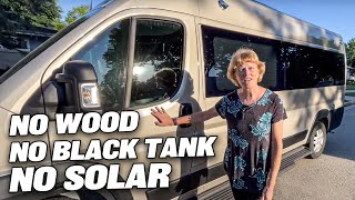 INNOVATIVE Camper Van TOUR by SOLO FEMALE TRAVELER in EMBASSY RV [upl. by Thurnau]