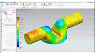 Flow analysis of a valve  Siemens NX [upl. by Euqinomahs]