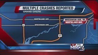 Multiple Crashes Shut Down Highway 41 [upl. by Ruff]