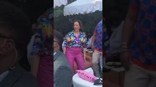 KAMALA HARRIS dancing to Q TIP  Vivrant Thing at her 50th Anniversary of HipHop party kamalaharris [upl. by Nahsrad]