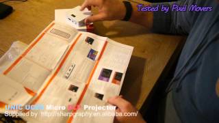 UNIC UC50 LED DLP Portable Micro very small Projector Review [upl. by Cassi]