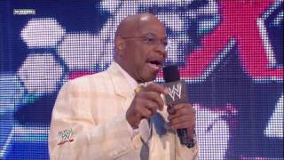 General Manager Teddy Long makes a match for World [upl. by Hgielhsa]