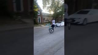 On the one wheel 🔥🔥 funnyvideo automobile bikelife explorepage bikelife viralvideos [upl. by Jabe]