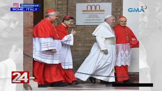 24 Oras Cardinal Tagle joins Pope Francis on Ash Wednesday [upl. by Neall534]