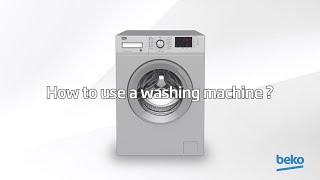 How to use a washing machine  by Beko [upl. by Lucilia]