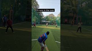 15 runs in the over cricket turf ytshorts [upl. by Marguerita]