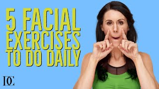 5 Facial Exercises To Do Daily [upl. by Leeanne]