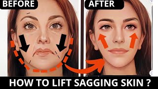 ANTIAGING FACE EXERCISES FOR SAGGING SKIN JOWLS  LAUGH LINES FOREHEAD MOUTH LINES FROWN LINES [upl. by Latisha]