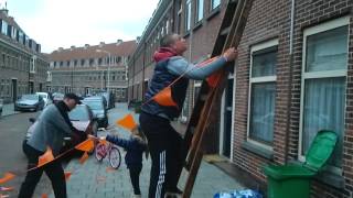 EK 2012 Koppelstokstraat Scheveningen Versiering Oranjestraat [upl. by Nagrom]