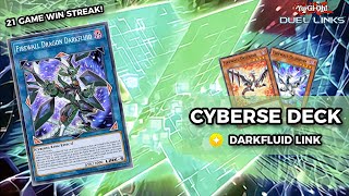 210 Streak New Firewall Dragon Darkfluid Cyberse Deck  YuGiOh Duel Links [upl. by Colin]