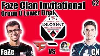 FaZe Clan vs China Nguyen game 2  Group D Lower Bracket Finals  Faze Clan Valorant Invitational [upl. by Aicyle]