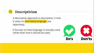 Prescriptivism amp Descriptivism [upl. by Tiphani]