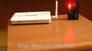 Radiation RF EMFEMR from WiFi wireless router Electromagnetic Radiation [upl. by Grounds]