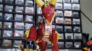 Lego Ninjago Heatwave Transforming Lava dragon Moc full build tutorial [upl. by Donald]