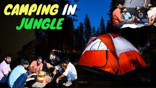 Night Camping in Deep Jungle  Forest Camping [upl. by Kcirredal]