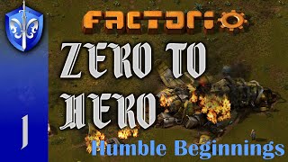 Factorio 11 Zero to Hero Ep 1 HOW TO START  Tutorial Guide [upl. by Aehsan]