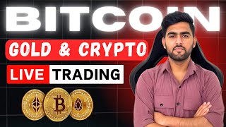 22 NOV  GOLD amp CRYPTO LIVE STREAM  bitcoin XAUUSD [upl. by Ynattirb]