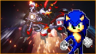 Sonic Movie 3 Trailer  Team Sonic vs Shadow  Sprite Animation Remake Animated by Hv [upl. by Iosep]