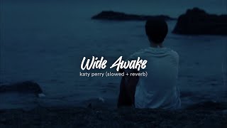 Wide Awake  Katy Perry slowed  reverb Tiktok Version [upl. by Yaner4]