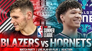 Portland Trail Blazers vs Charlotte Hornets LIVE  2024 NBA Summer League [upl. by Ataymik232]