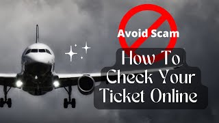 Heres How to Confirm Your Flight Ticket Online [upl. by Argyle]