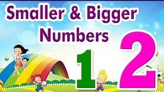 Basic Math For Kids Smaller amp Bigger Numbers  Science games Preschool and Kindergarten Activities [upl. by Vierno]