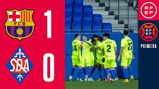 RESUMEN PrimeraFederación  FC Barcelona B 11 SD Amorebieta  Grupo 2  Jornada 23 [upl. by Athena347]