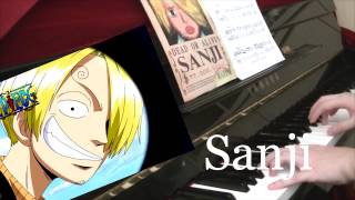 One Piece Character Themes in 1 minute Piano Cover [upl. by Shirlie196]