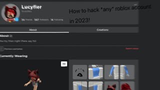 How to HACK roblox accounts 2023 WORKING [upl. by Eilesor]