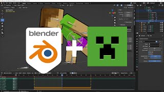 Minecraft Legacy style character in Blender [upl. by Cherin244]