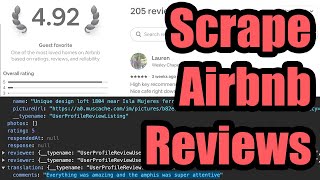 NoCode Airbnb API Reviews Scraping with HAR Files [upl. by Eerahs]