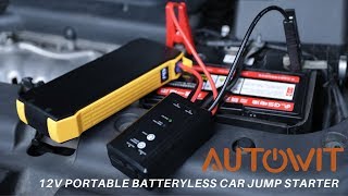 Autowit 12V Batteryless Portable Supercapacitor Car Jump Starter [upl. by Alekram]