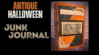 SOLD Halloween Junk Journal Flip Through by Hyperstamper [upl. by Vidovik]