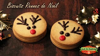 ❅ Recette des Biscuits Rennes de Noël Vanille Dulcey ❅ [upl. by Kinemod78]