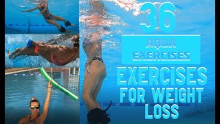 36 Best Aqua Exercises for Weight Loss that burn the most calories per hour [upl. by Telracs470]