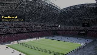 EverBase 4 National Stadium Singapore Sports Hub Timelapse [upl. by Annayek]