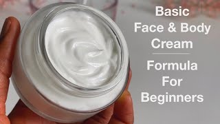 How To Formulate Simple Day amp Night Moisturising Cream  Formula For Beginners Face amp Body Cream [upl. by Nrubyar135]